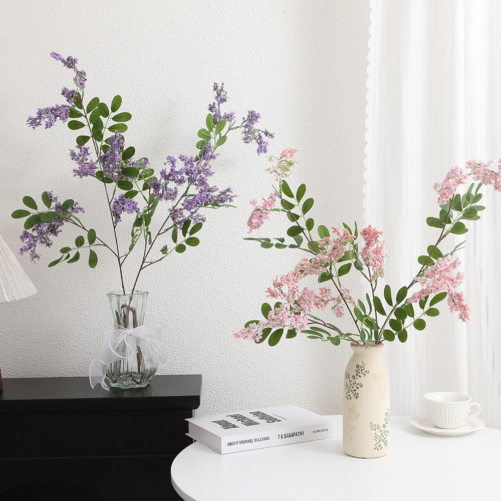 Künstlicher Blütenzweig mit lebendigen lila Blüten Karnz
