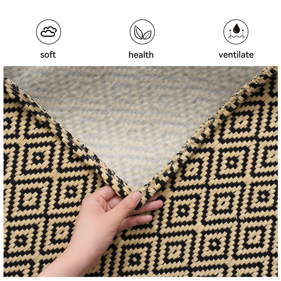 Geometrisches Muster Dekorativer Teppich