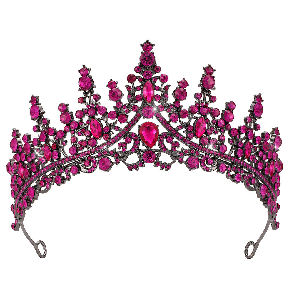 Damen Strass Tiara mit funkelnden Edelsteinen Karnz