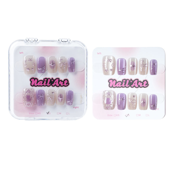 Elegantes Premium Press-On Nagelkunst-Set Karnz
