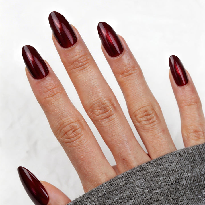 Glänzende Stiletto Press-On Nägel Karnz