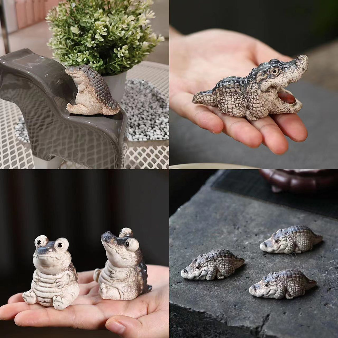 Dekorative Krokodilfigur Karnz