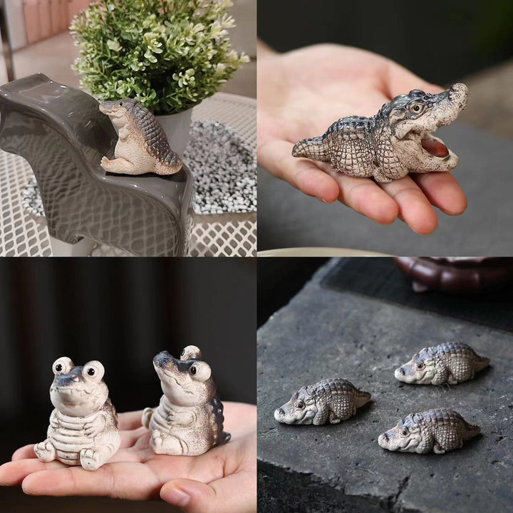 Dekorative Krokodilfigur Karnz