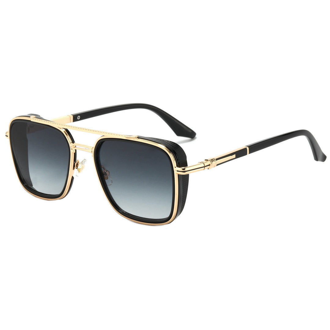 Damen Modische oversized Sonnenbrille mit luxuriösen Akzenten Karnz