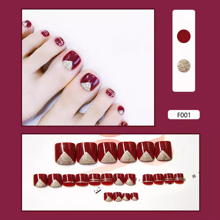 Fußnagelset mit Glitzerakzenten Karnz