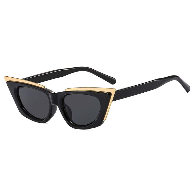Damen extravagante Cat-Eye Sonnenbrille Karnz