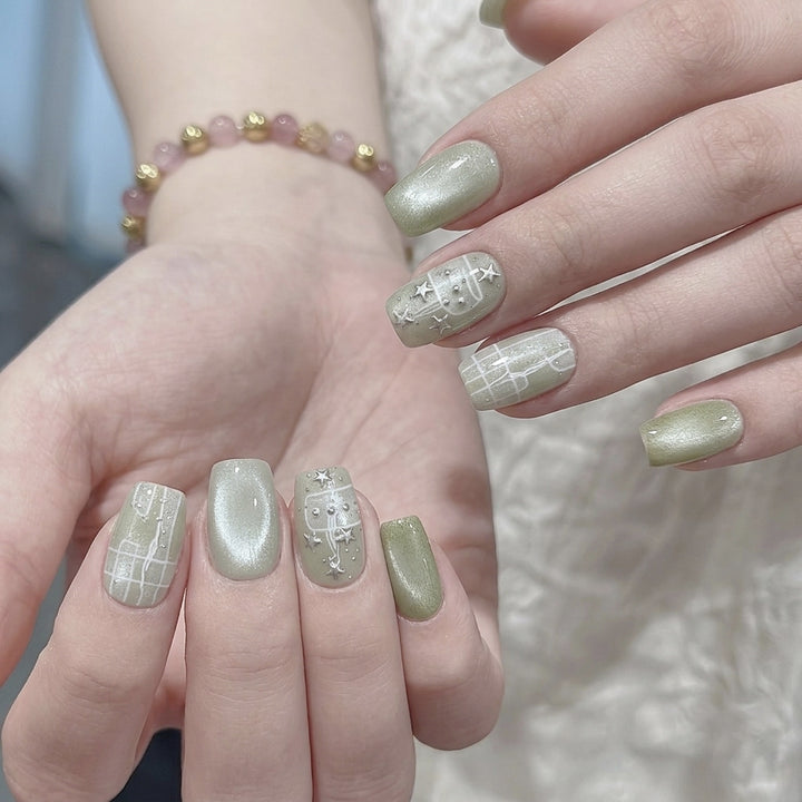 Künstlerisches Press-On Nagelset  1791645965