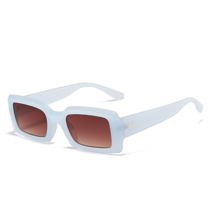 Übergroße geometrische Sonnenbrille mit verlaufenden Gläsern Karnz