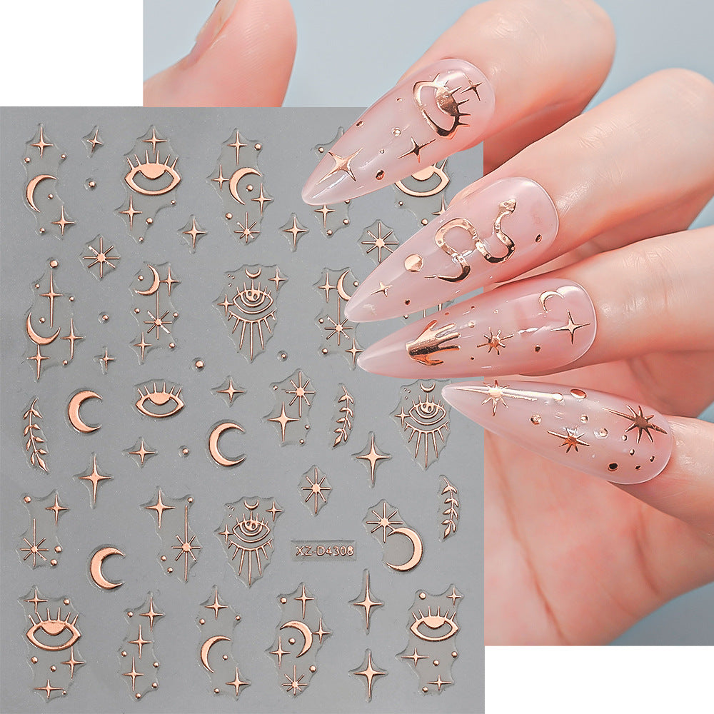Nagelkunst Dekorative Folienaufkleber