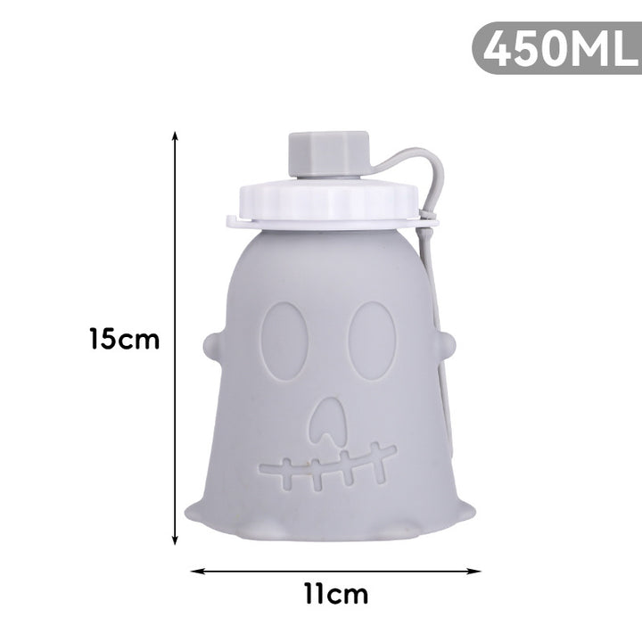 Unisex Silikon-Trinkflasche mit Geisterdesign Karnz
