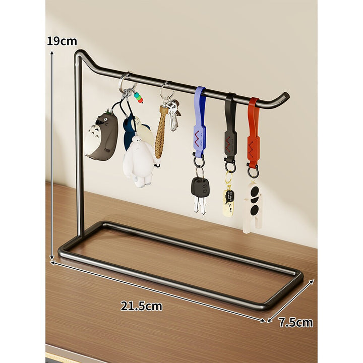 Desktop Schlüsselanhänger Organizer Stand Minimalistischer Metall Hängender Schlüsselhalter Rack