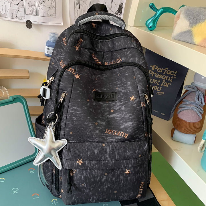Verspielt Illustrierter Schulrucksack Karnz