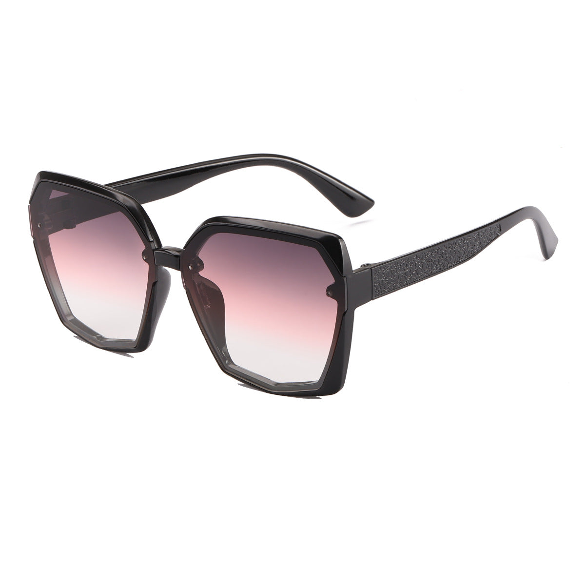Damen modische Sonnenbrille mit auffälligem Polygonrahmen Karnz
