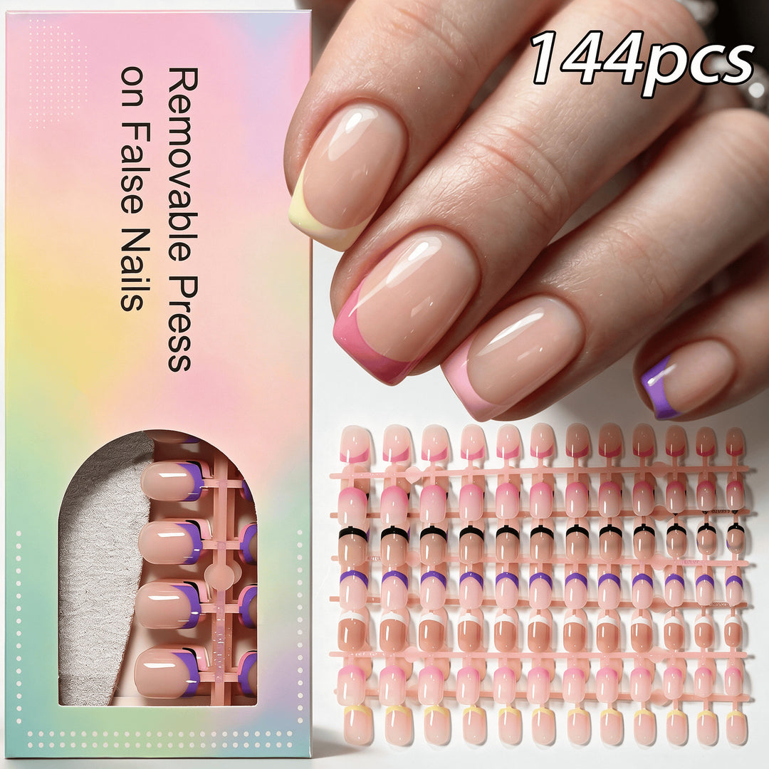 Premium Abnehmbares Press-On-Nagelset Karnz