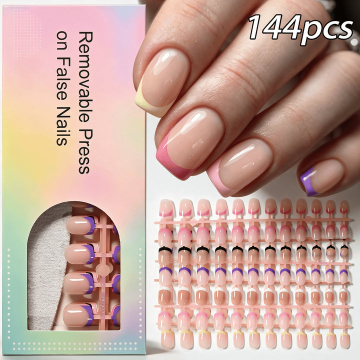 Premium Abnehmbares Press-On-Nagelset Karnz