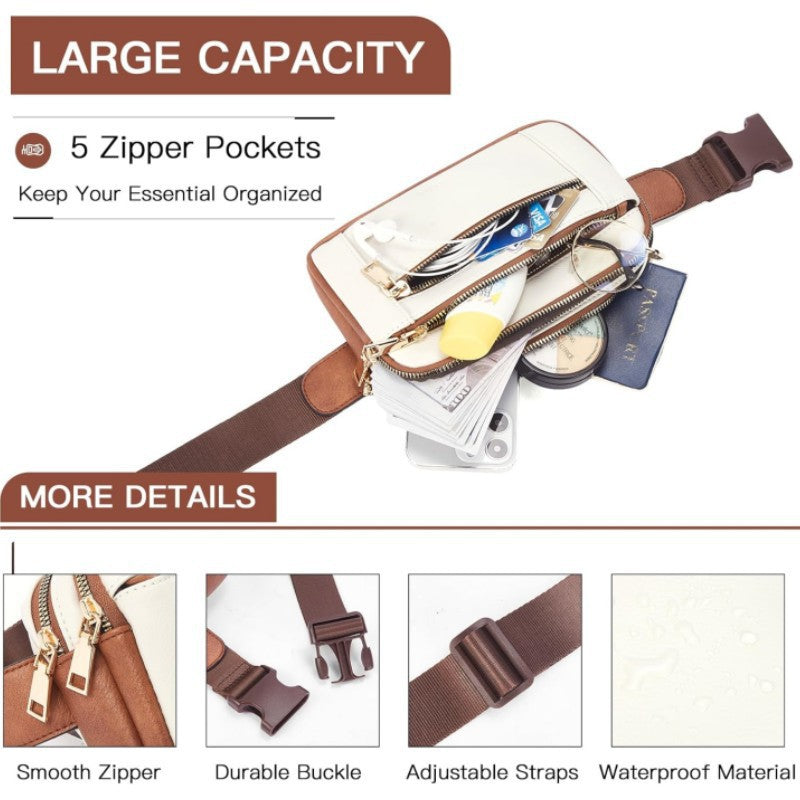 Elegante Leder Bauchtasche Karnz