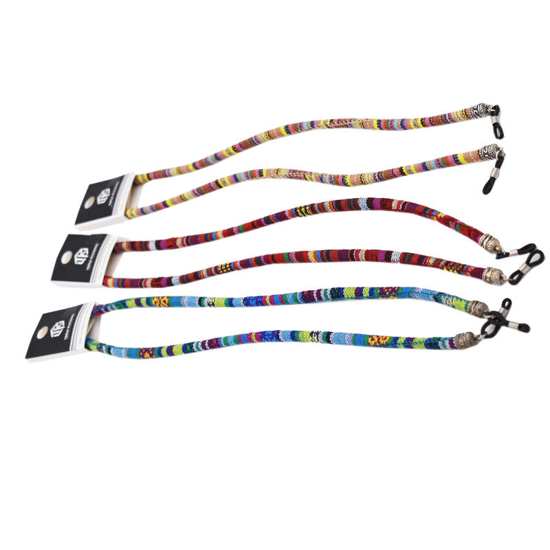 Bunte Woven Eyewear Kette Karnz
