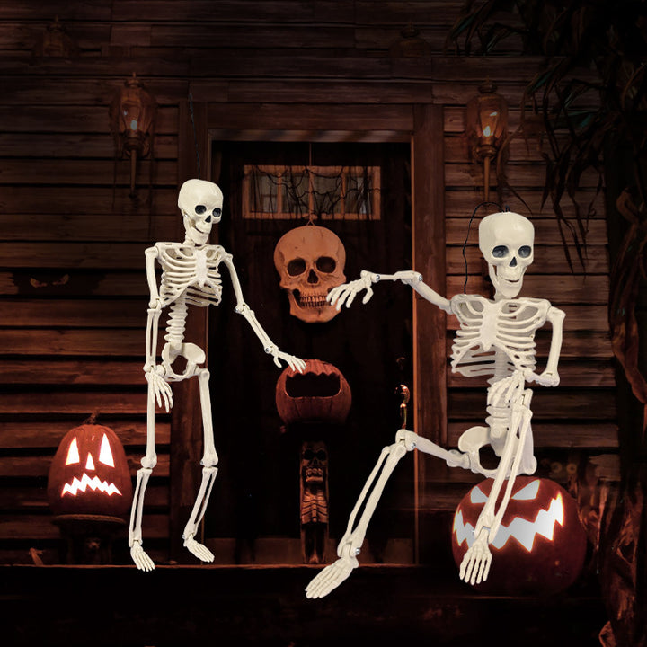 Realistische posierbare Halloween-Skelettfiguren Karnz