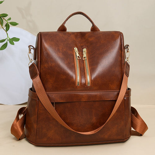 Vielseitiger Vegan-Leder-Rucksack Karnz