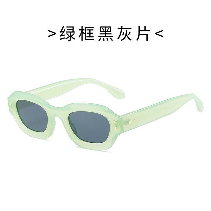 Damen Modische Sonnenbrille im Retro-Stil mit weitem Rahmen Karnz