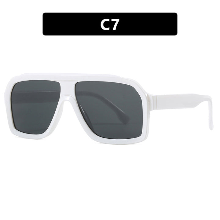 Damen große quadratische Sonnenbrille im modernen Design mit robustem Rahmen Karnz