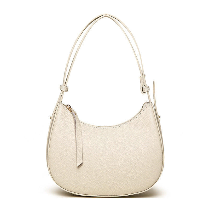 Stylische genarbte Leder-Hobo-Tasche Karnz