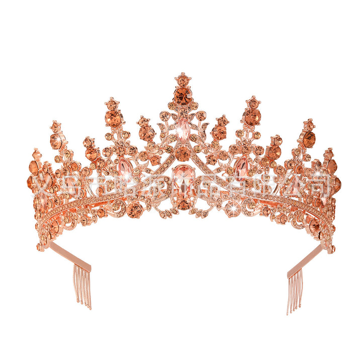 Damen Strass Tiara mit funkelnden Edelsteinen Karnz
