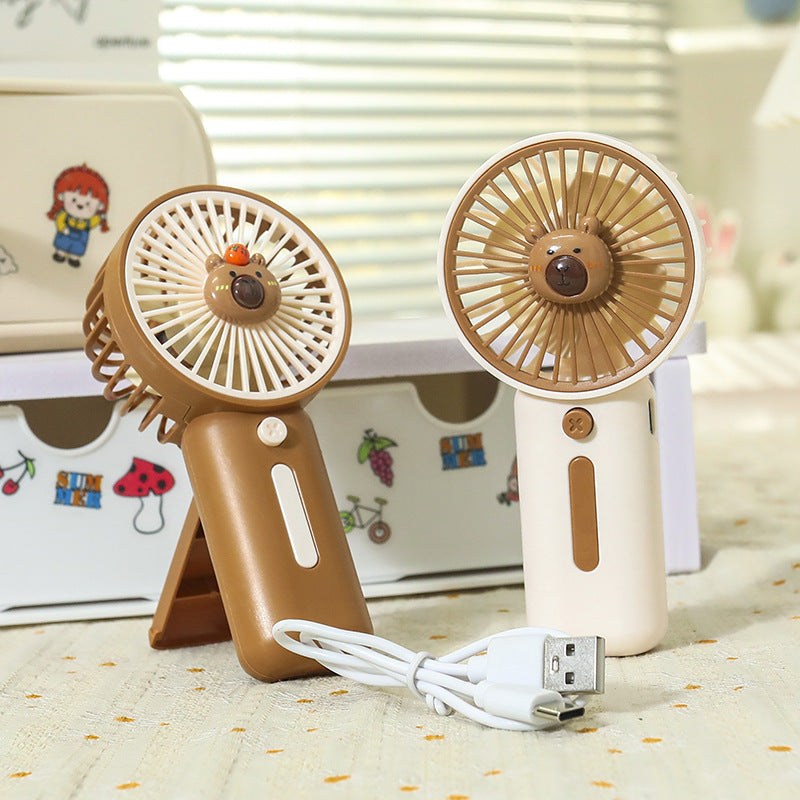 Damen Tragbarer Handventilator im verspielten Tierdesign Karnz