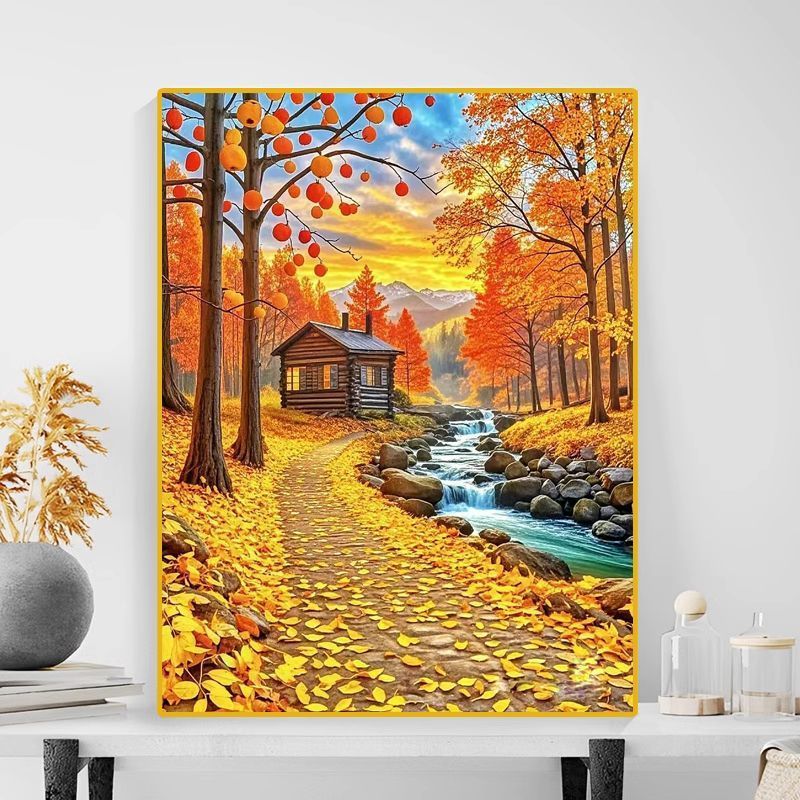 Herbstlandschaft Leinwanddruck Karnz