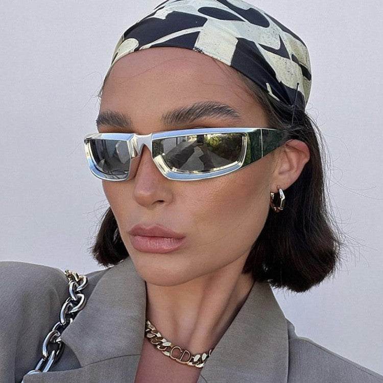 Damen Sportliche Sonnenbrille mit stylischem, stabilen Rahmen und UV-Schutz Karnz
