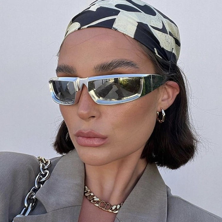 Damen Sportliche Sonnenbrille mit stylischem, stabilen Rahmen und UV-Schutz Karnz