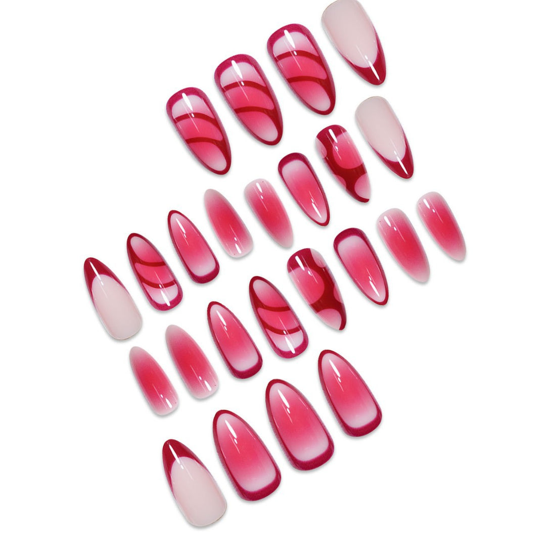 Glamouröse Stiletto Press-On Nägel Karnz