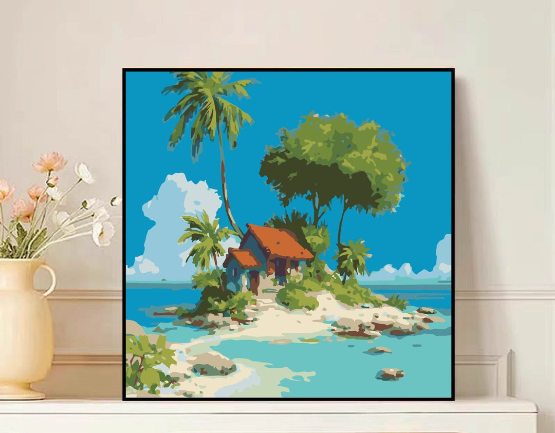 Scenic Mountain Landscape Leinwandkunst Karnz