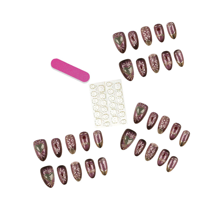 Dekoratives Press-On-Nagelspitzen-Set