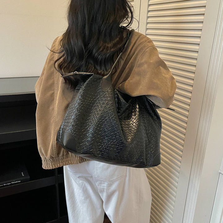 Geflochtene Leder Reisetasche