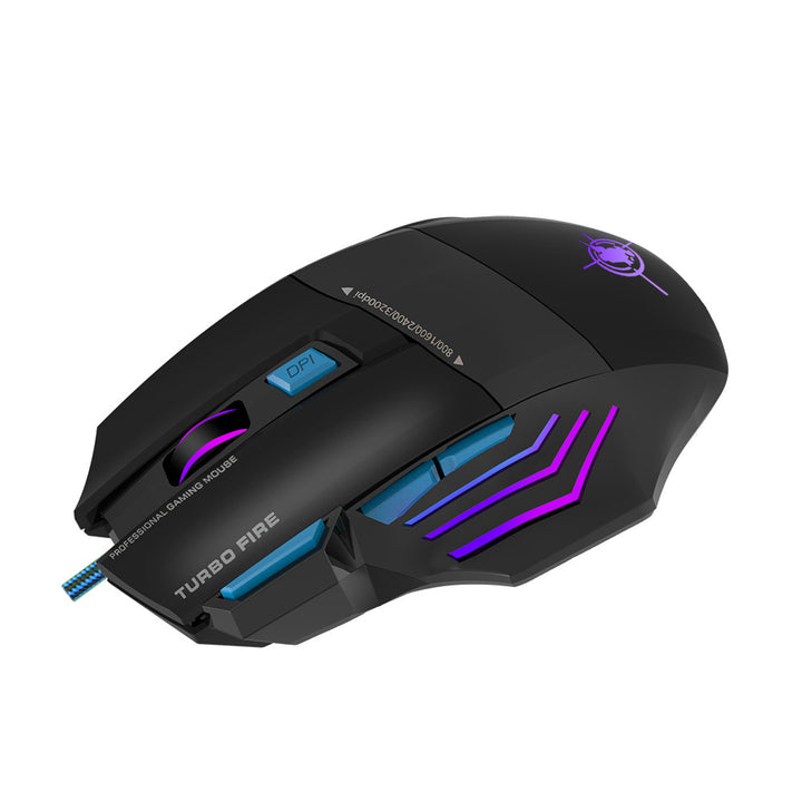 Hochpräzise Gaming-Maus mit Anpassbarem Dpi und Rgb-Beleuchtung Karnz