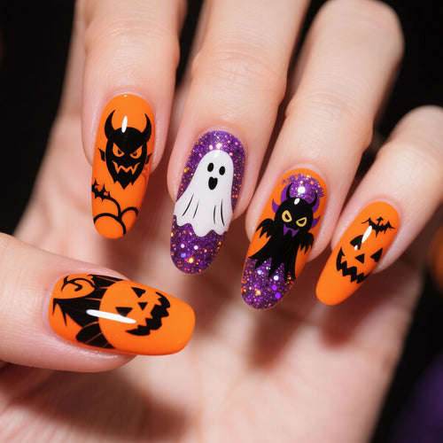 Halloween-Themen Kreative Nagelkunst Karnz