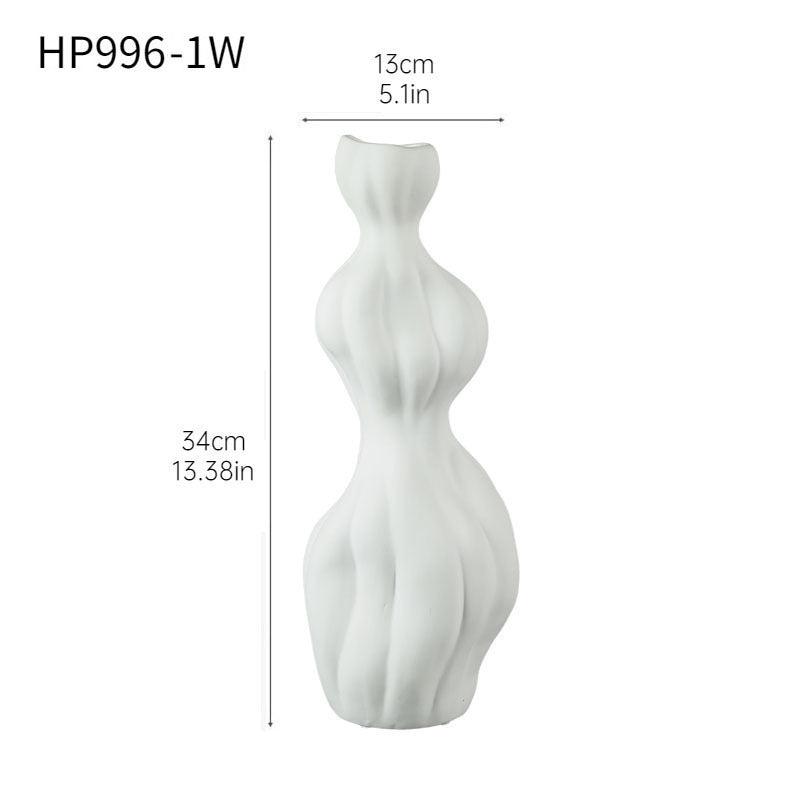 Abstract Textured Decorative Vase Karnz