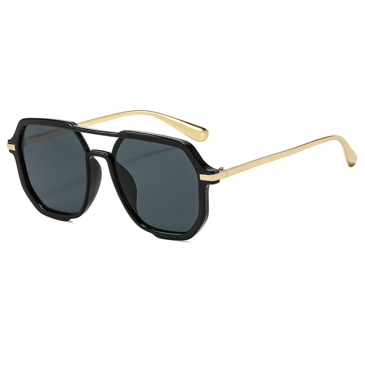 Moderne sechseckige Sonnenbrille Karnz