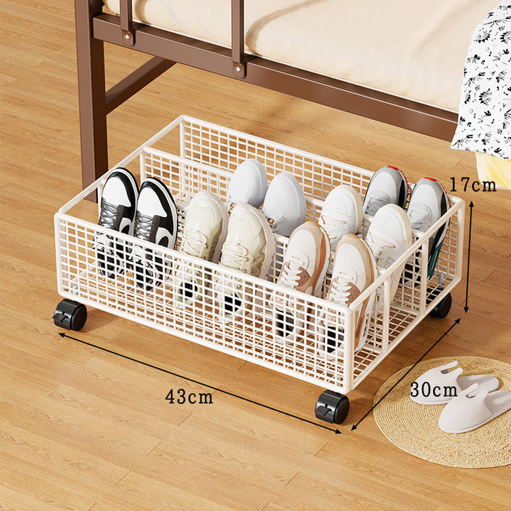 Unterbett Metallgitter Schuhschubladenorganisator mit Mehrfachfächern Trenner