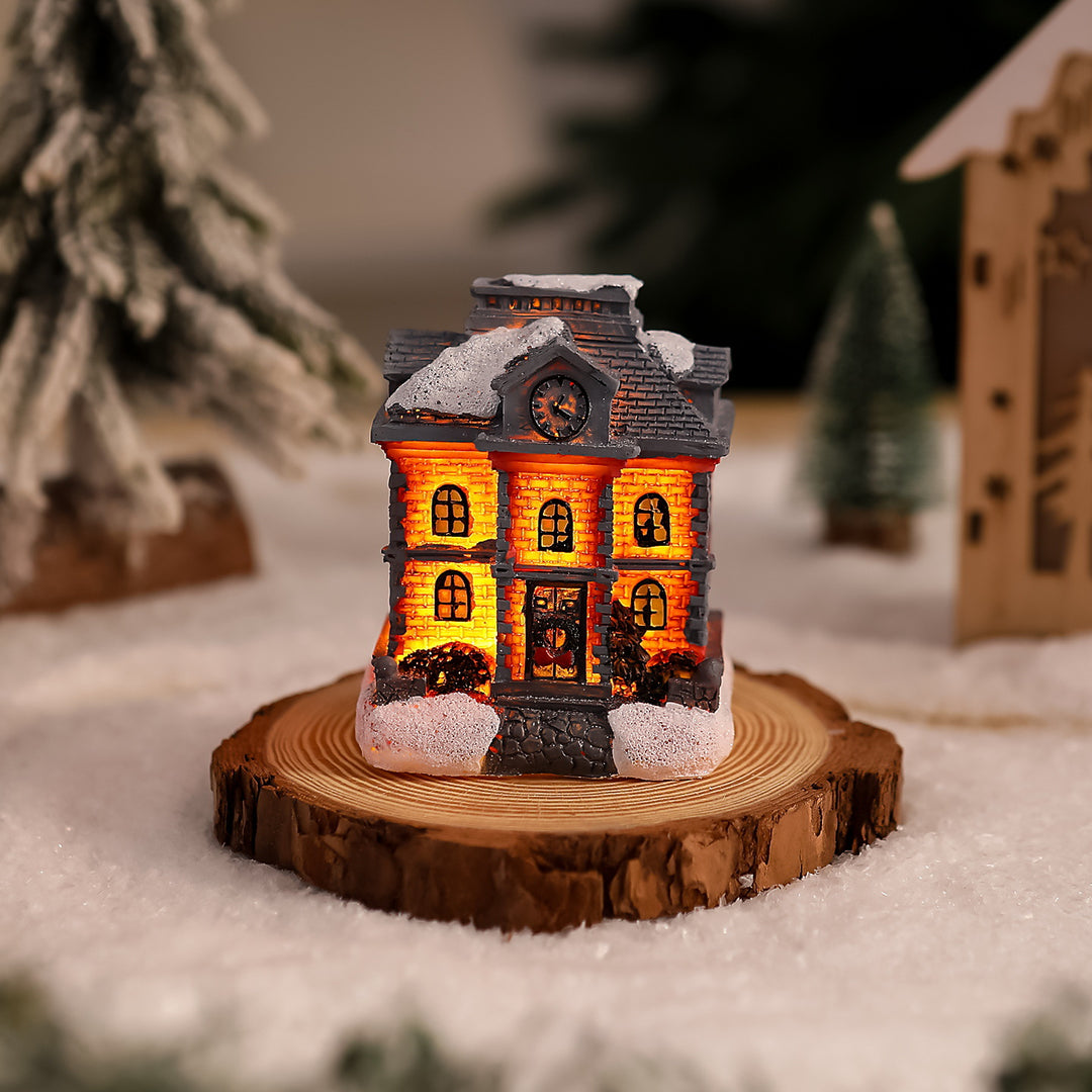 Nostalgische Weihnachtsdorf-Haus-Dekoration Karnz