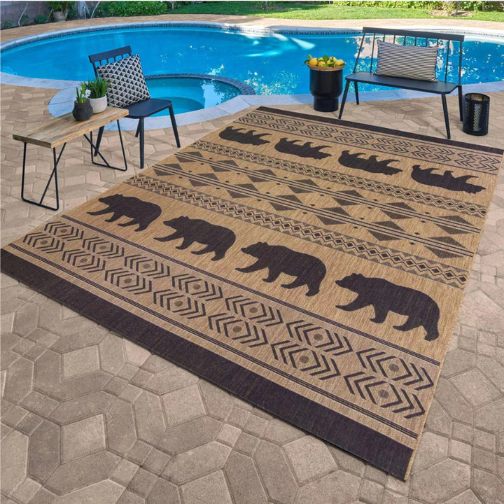 Mehrfarbiger Outdoor-Teppich