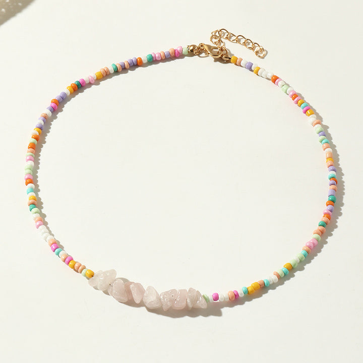 Perlen- und Perlenbesatz Choker-Halskette Karnz