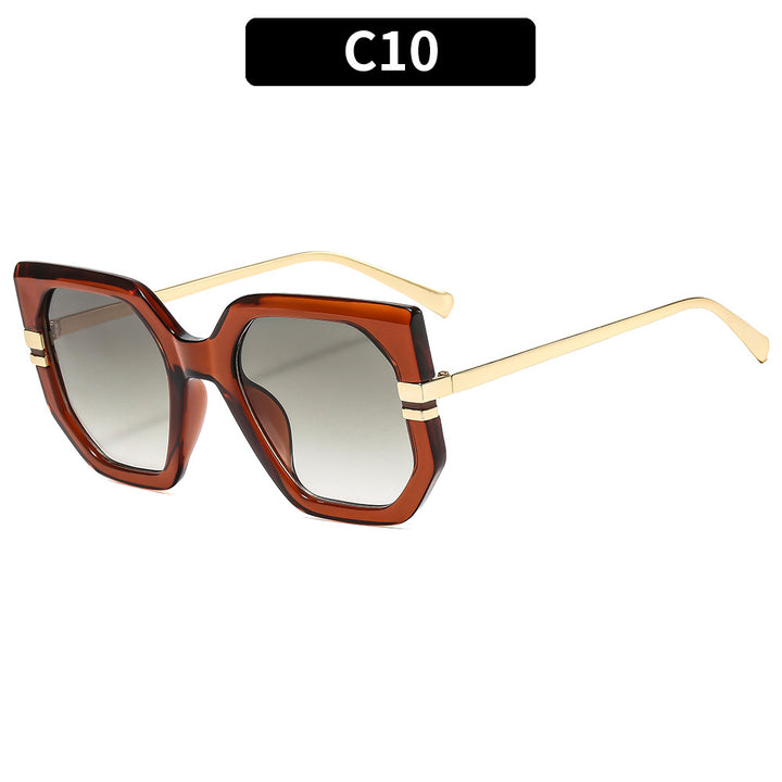 Schicke geometrische Sonnenbrille
