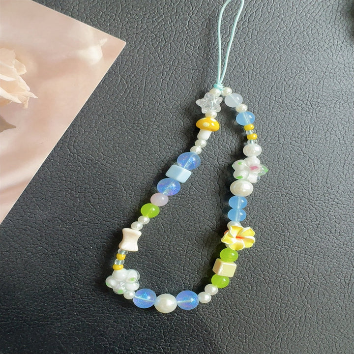 Farbige Charm Perlen Halskette Karnz