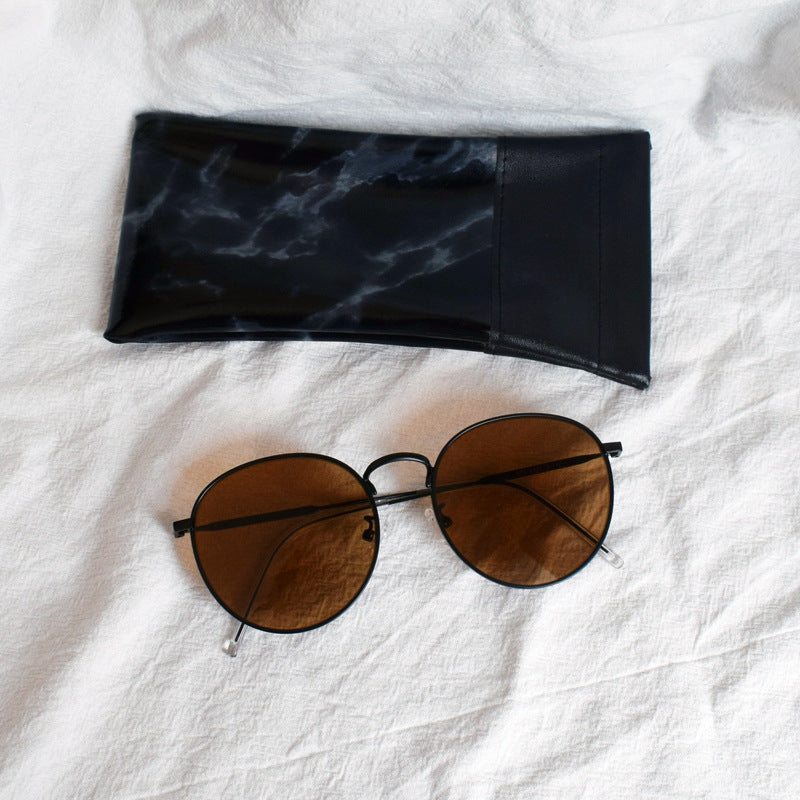 Oversized Runde Rahmen Sonnenbrillen Karnz