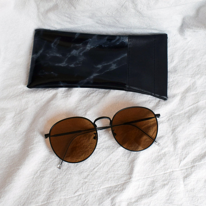 Oversized Runde Rahmen Sonnenbrillen Karnz