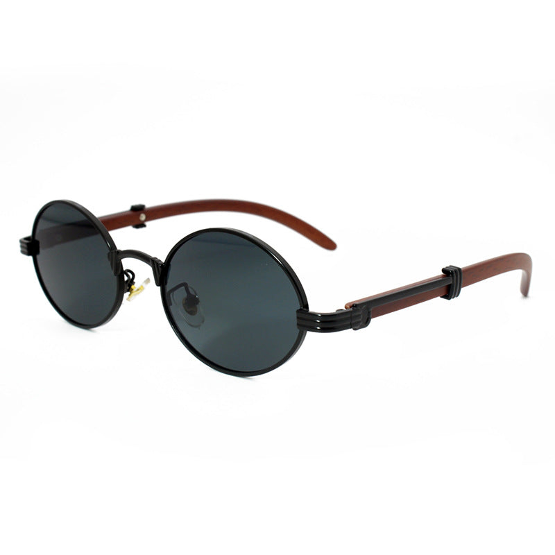 Elegante Runde Sonnenbrille mit Hochwertigem Metallrahmen Karnz