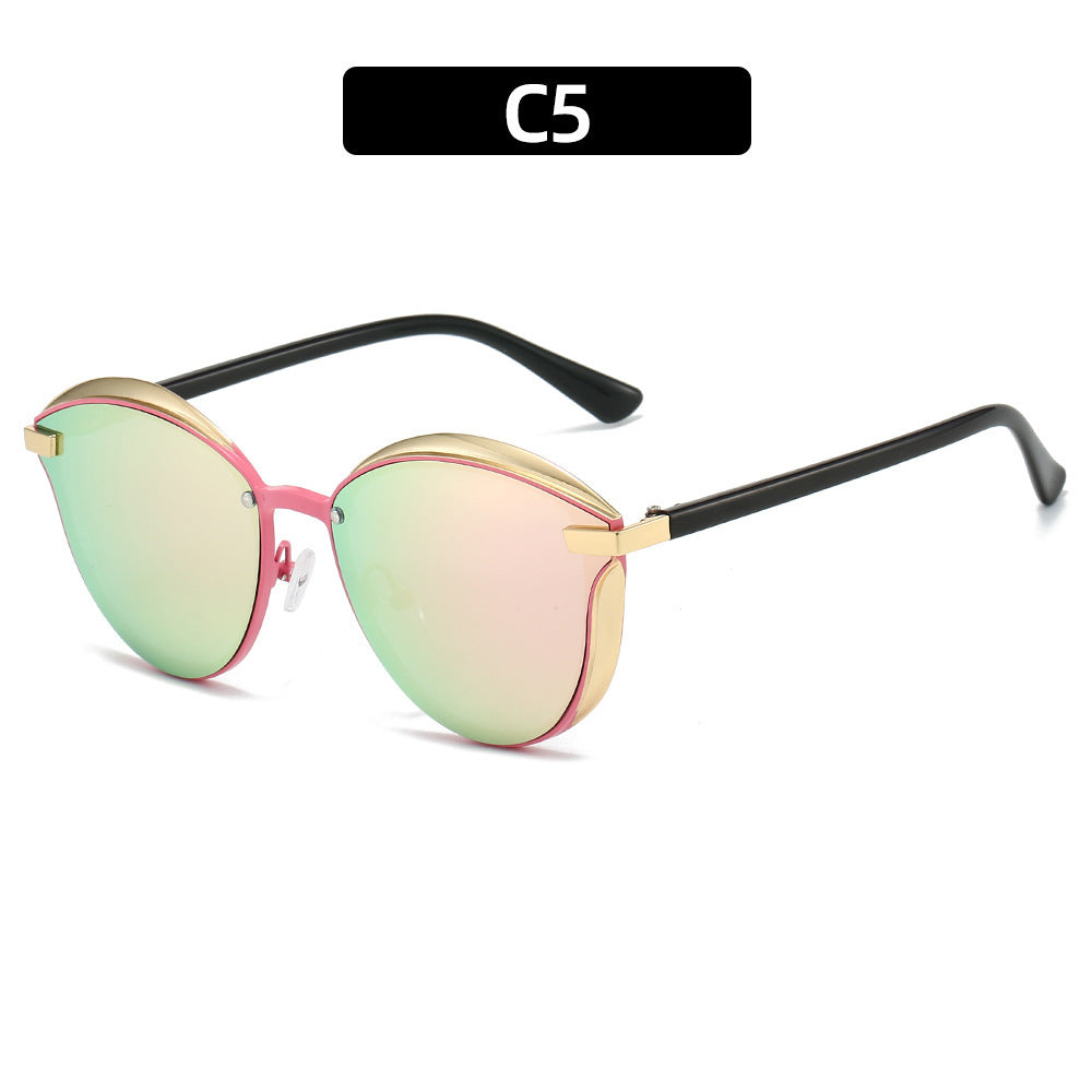 Damen Sonnenbrille mit luxuriösem Metallrahmen und harmonischer Kontur Karnz