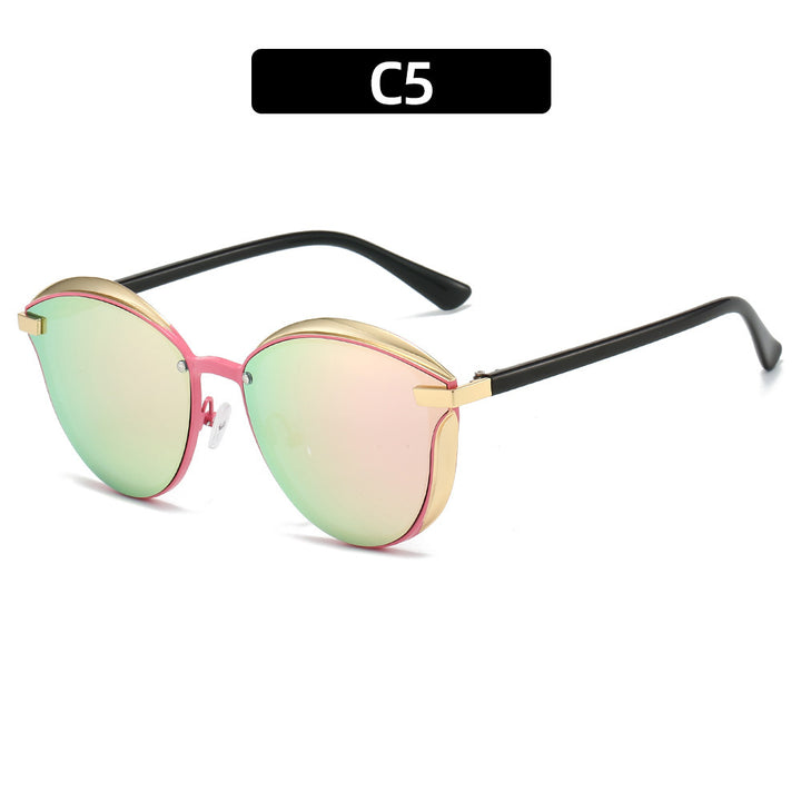 Damen Sonnenbrille mit luxuriösem Metallrahmen und harmonischer Kontur Karnz